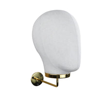 Load image into Gallery viewer, Female Male Wall Mounted Head Mannequin Stand Hat Jewelry Wig Holder Cosplay Hair Wig Display Rack Hair Salon Display Furniture
