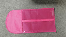 Laden und Abspielen von Videos im Galerie-Viewer, Luxury Pink White Black Wig Storage Bag With Hanger Non Woven Hair Packaging Bag Hair Organizer Wig Dust Cover Bundle Packing Bag Hair Extensions Bags
