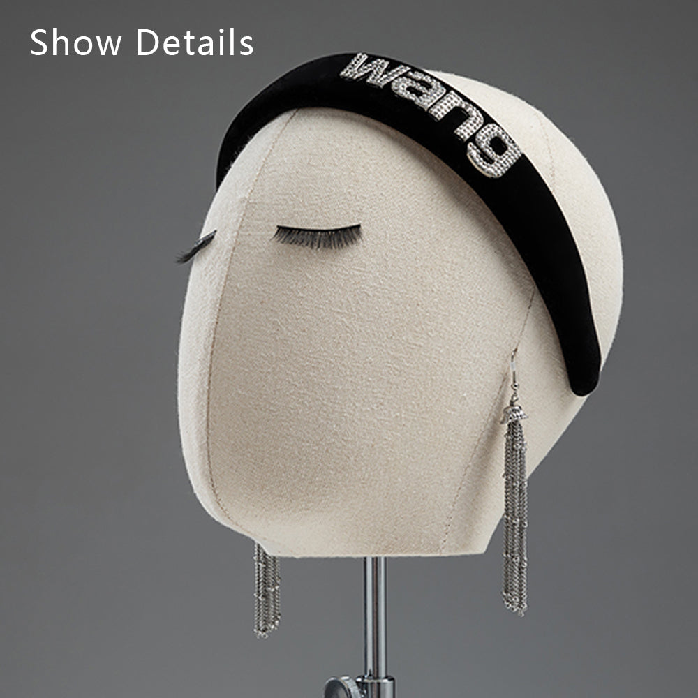 Jelimate Beige Male Kid Female Mannequin Head Display,Hat Store Display Head Mannequin Dress Form,Wig Head Model for Headband Jewelry Display