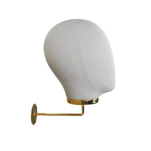 Load image into Gallery viewer, Female Male Wall Mounted Head Mannequin Stand Hat Jewelry Wig Holder Cosplay Hair Wig Display Rack Hair Salon Display Furniture
