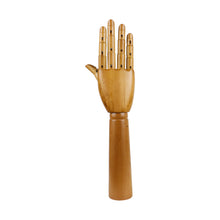 Load image into Gallery viewer, Jelimate Window Display Wooden Mannequin Hand Form,Wood Hand Mannequin Dress Form Stand,Watch Wallet Jewelry Display Hand
