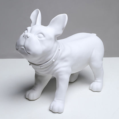 Jelimate Light Luxury Standing Posture Dog Decoration Ornaments Animal Statue Resin Crafts Dog Figurine Colorful Dog Sculpture For Home Study Hotel Living Room Console Hallway Desktop Office Decoration