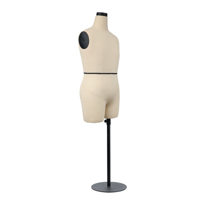 Jelimate Male Half Scale Dress Form For Sewing,Mini Tailor Mannequin for Fashion Designer Pattern Making,Miniature Men Sewing Mannequin for Fashion School Draping Mannequin