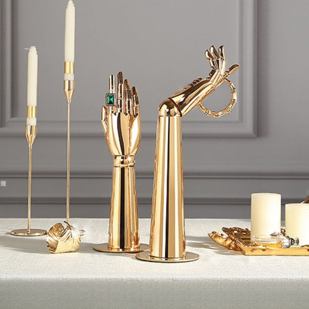 Jelimate Electroplated Silver Gold Mannequin Hand