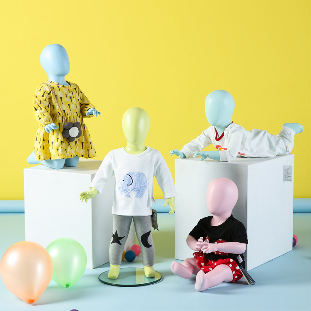 Colorful Child Toddler Children Baby Kid Dress Form Fiberglass Mannequin  Full Body Display Model – JELIMATE