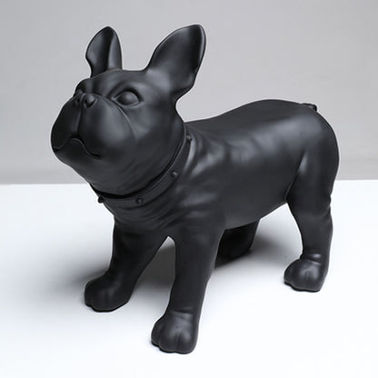 Jelimate Light Luxury Standing Posture Dog Decoration Ornaments Animal Statue Resin Crafts Dog Figurine Colorful Dog Sculpture For Home Study Hotel Living Room Console Hallway Desktop Office Decoration