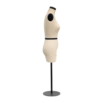 Jelimate Size 14 Female Half Scale Dress Form For Sewing,Mini Tailor Mannequin for Fashion Designer Pattern Making,Miniature Women Sewing Mannequin for Fashion School Draping Mannequin