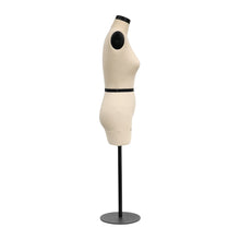 Lade das Bild in den Galerie-Viewer, Jelimate Size 14 Female Half Scale Dress Form For Sewing,Mini Tailor Mannequin for Fashion Designer Pattern Making,Miniature Women Sewing Mannequin for Fashion School Draping Mannequin
