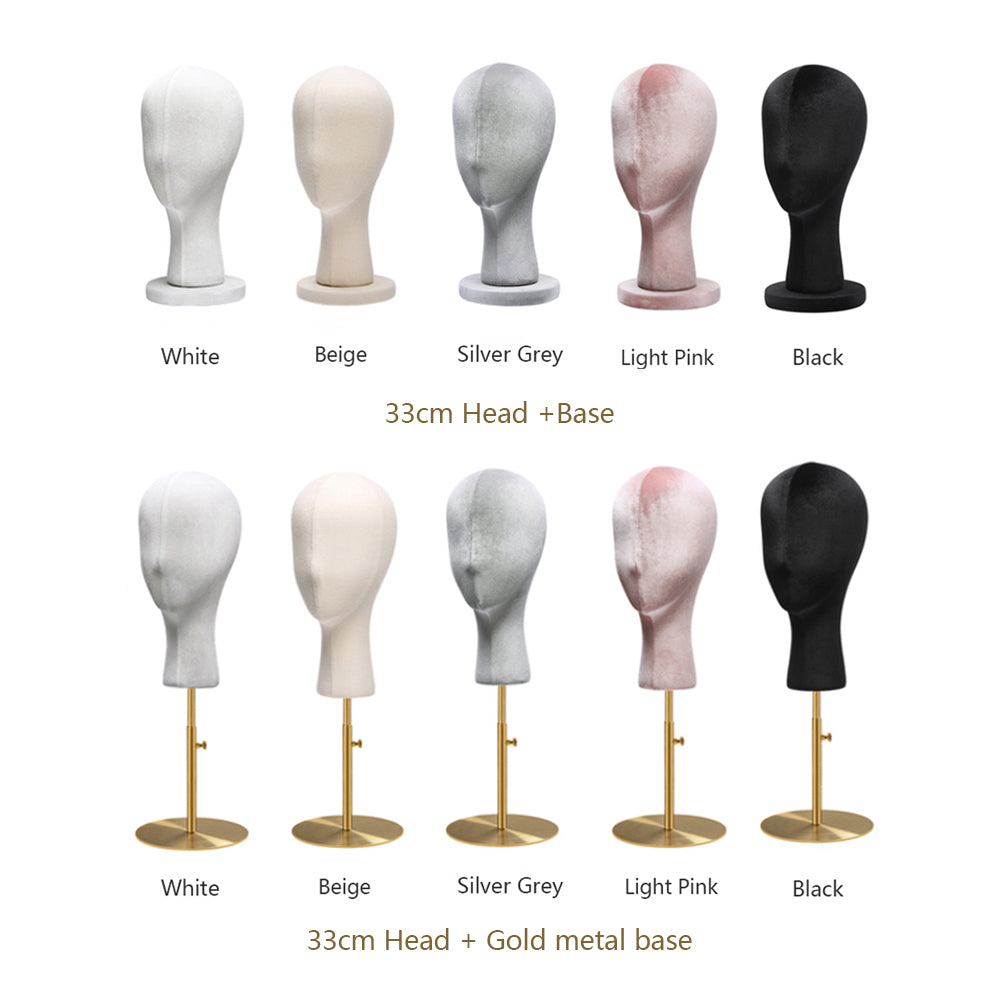 Jelimate High Quality Female Mannequin Head Fabric Dress Form,Wig Head –  JELIMATE