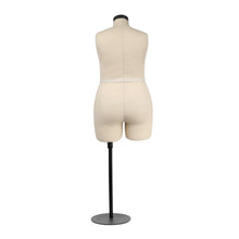Load image into Gallery viewer, Jelimate Female Size 16 Plus Size Dress Form With Soft Arms,Half Scale Dress Form For Sewing Bust Mini Lingerie Mannequin,1:2 Scale Women Plus Size Tailor Mannequin Dressmaker Dummy
