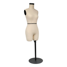 Lade das Bild in den Galerie-Viewer, Jelimate Size 6 Female Half Scale Dress Form For Sewing,Mini Tailor Mannequin for Fashion Designer Pattern Making,Miniature Women Sewing Mannequin for Fashion School Draping Mannequin

