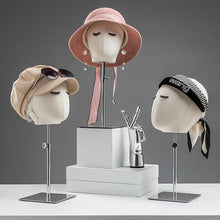 Load image into Gallery viewer, Jelimate Beige Male Kid Female Mannequin Head Display,Hat Store Display Head Mannequin Dress Form,Wig Head Model for Headband Jewelry Display
