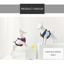 Lade das Bild in den Galerie-Viewer, white standing dog mannequin fashion animal pet dog model with dog collar outdoor indoor home store decor display dog ornament

