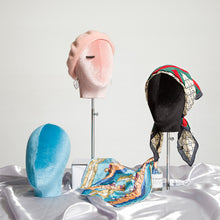 Lade das Bild in den Galerie-Viewer, Female Male Velvet Head Mannequin Head Display Jewelry Wedding Ornament Glasses Cap Wig Headband Hair Hat Display Head
