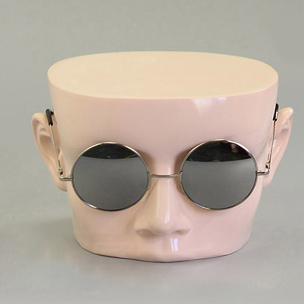 Jelimate Boutique Store Male Mannequin Head Stand,Shop Window Sunglasses Display Head Model,Colorful Men Eyeglass Mannequin Head Display