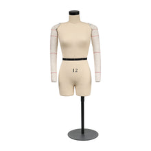 Load image into Gallery viewer, Jelimate Size 12 Female Half Scale Dress Form For Sewing,Mini Tailor Mannequin for Fashion Designer Pattern Making,Miniature Women Sewing Mannequin for Fashion School Draping Mannequin
