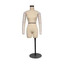 Load image into Gallery viewer, Jelimate Size 6 Female Half Scale Dress Form For Sewing,Mini Tailor Mannequin for Fashion Designer Pattern Making,Miniature Women Sewing Mannequin for Fashion School Draping Mannequin
