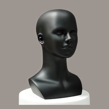 Load image into Gallery viewer, Female Fiberglass Head Mannequin Hat Sunglasses Mask Cap Headband Wedding Headphone Jewelry Scarves Wig Display Head
