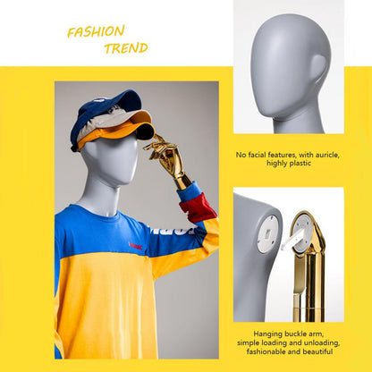 Jelimate Luxury Window Dress Form Male Mannequin Torso Stand,Half Body Male Dress Form Men Suit Mannequin For Pant,Shop Display Clothing Dress Form Model