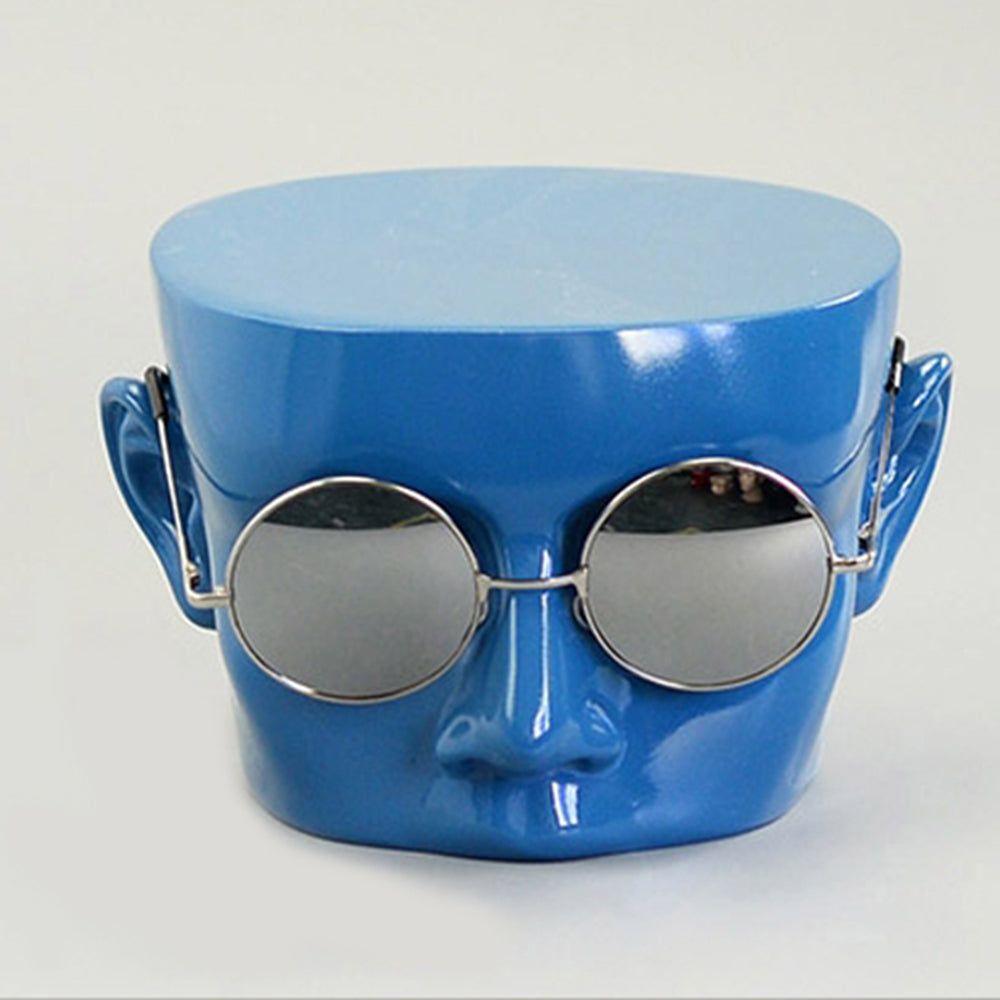 Jelimate Boutique Store Supporto per testa di manichino maschile, modello di testa per esposizione di occhiali da sole in vetrina, display per testa di manichino per occhiali da uomo colorato