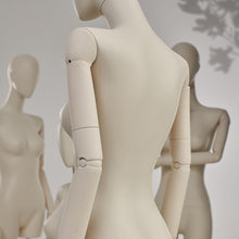 Load image into Gallery viewer, Luxury Half Full Body Female Mannequin Torso Display Dress Form Beige Bust Mannequin Torso Model Manikin Head for Wig Hat Holder Clothing Display Model

