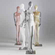 Load image into Gallery viewer, Jelimate Female Display Mannequin Full Body Half Body Sitting Pose Colorful Velvet Dress Form With Silver Hand Wig Head Display Dummy Bust Model
