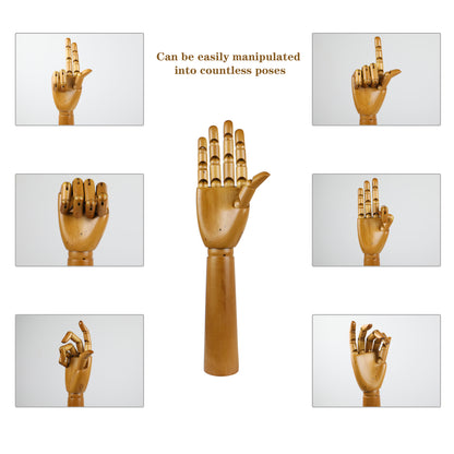 Jelimate Window Display Wooden Mannequin Hand Form,Wood Hand Mannequin Dress Form Stand,Watch Wallet Jewelry Display Hand