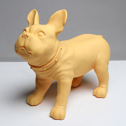 Jelimate Light Luxury Standing Posture Dog Decoration Ornaments Animal Statue Resin Crafts Dog Figurine Colorful Dog Sculpture For Home Study Hotel Living Room Console Hallway Desktop Office Decoration