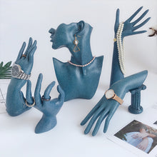 Load image into Gallery viewer, Jelimate Colorful Jewelry Display Set Jewelry Display Bust Mannequin Hand Dress Form Jewellery Storage Necklace Ring Earring Stand
