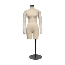 Load image into Gallery viewer, Jelimate 34B Size Female Half Scale Dress Form For Sewing,Mini Corsets Lingerie Mannequin Dressmaker Dummy,Miniature Women Underwear Mannequin for Tailor Dress Form
