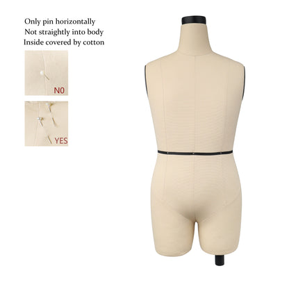 Jelimate Male Half Scale Dress Form For Sewing,Mini Tailor Mannequin for Fashion Designer Pattern Making,Miniature Men Sewing Mannequin for Fashion School Draping Mannequin