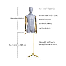 Load image into Gallery viewer, Luxury Half Body Male Dress Form Sport Mannequin Hat Jewelry Wig Sunglasses Clothes Display Mannequin Stand Men Suit Mannequins
