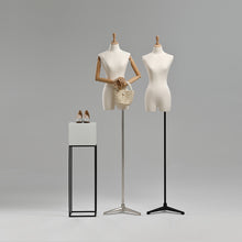 Load image into Gallery viewer, Jelimate Adult Female Headless Mannequin Torso Display Store Window Fabric Dress Form For Sewing Bust Model Display Clothing Rack Hanging Clothes Rack
