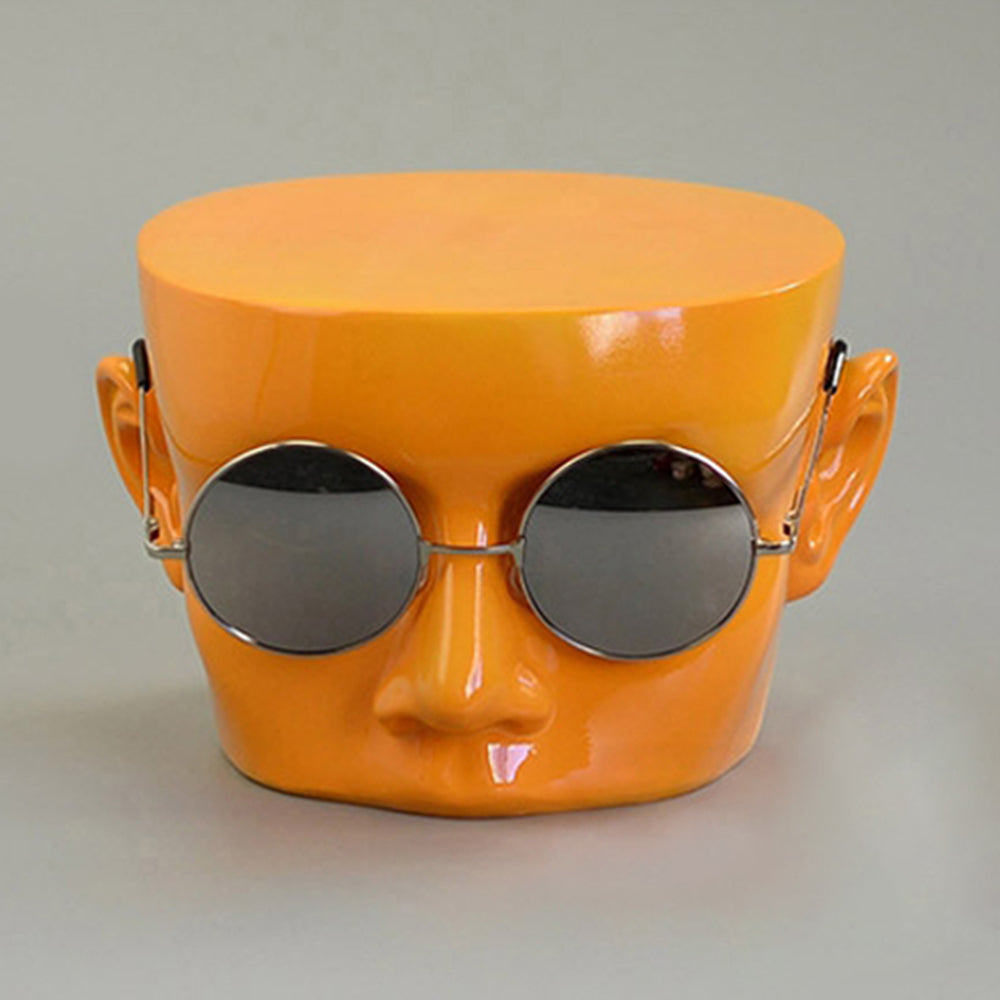 Jelimate Boutique Store Supporto per testa di manichino maschile, modello di testa per esposizione di occhiali da sole in vetrina, display per testa di manichino per occhiali da uomo colorato