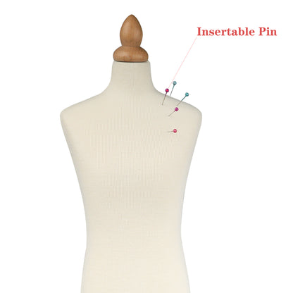 JELIMATE Half Scale Male Dress Form For Sewing,Fully Pinnable 1/2 Or 1/3 Or 1/4 Scale Miniature Men Sewing Mannequin for Pattern Making,Fashion Designer And Fashion School Used Mini Male Tailor Mannequin