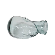 Load image into Gallery viewer, Vintage Glass Mannequin Head | 1970s Green Glass dress form head hat | Life Size Glass Mannequin Bust | Spain Mannequin Display Decor
