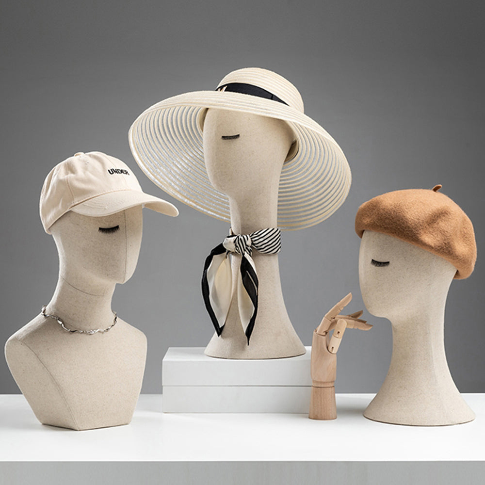white Foam wig display prop Mannequin Wig Head Display Hat Cap Wig