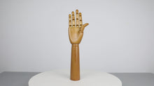 Load and play video in Gallery viewer, Jelimate Window Display Wooden Mannequin Hand Form,Wood Hand Mannequin Dress Form Stand,Watch Wallet Jewelry Display Hand
